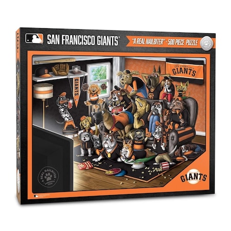 Youthefan 18 x 24 in. MLB San Francisco Giants Fans Puzzle, Multi Color - A Real Nailbiter - 500 Piece 2502458